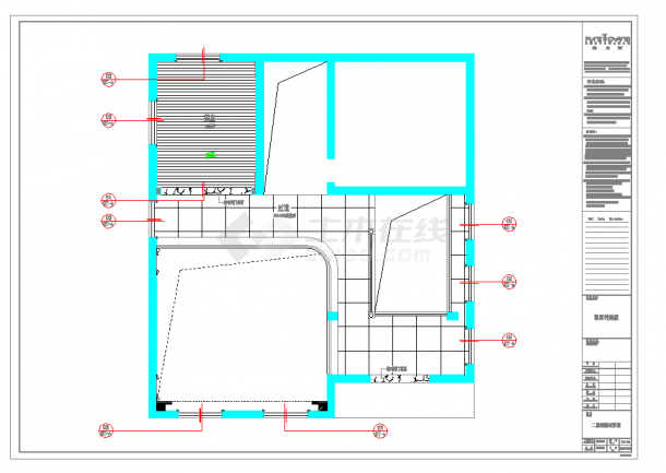 福建中式风格精致茶室室内设计施工图含效果图CAD图纸-图一