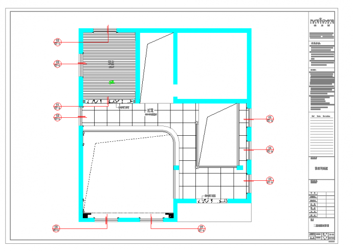 福建中式风格精致茶室室内设计施工图含效果图CAD图纸_图1