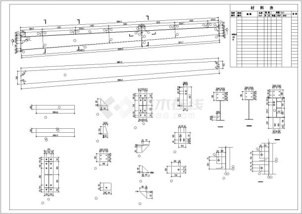 某地区钢构工业厂房建筑设计施工CAD图纸-图二