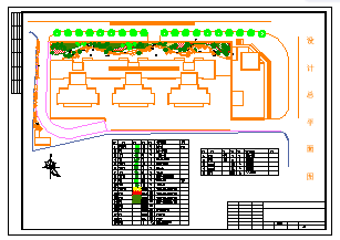 汇泽影院屋顶花园园林绿化设计cad平面图_图1
