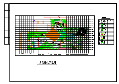 屋顶绿化设计cad图纸-图一