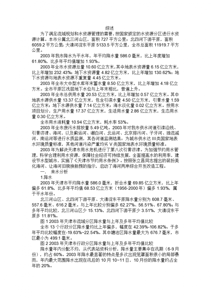 2003年天津市水资源公报-图一