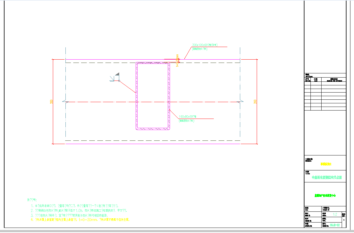 某地采光顶钢结构节点详图CAD图纸