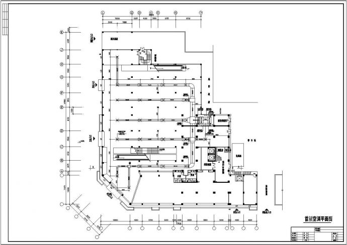大型超市全套中央空调设计cad施工图_图1