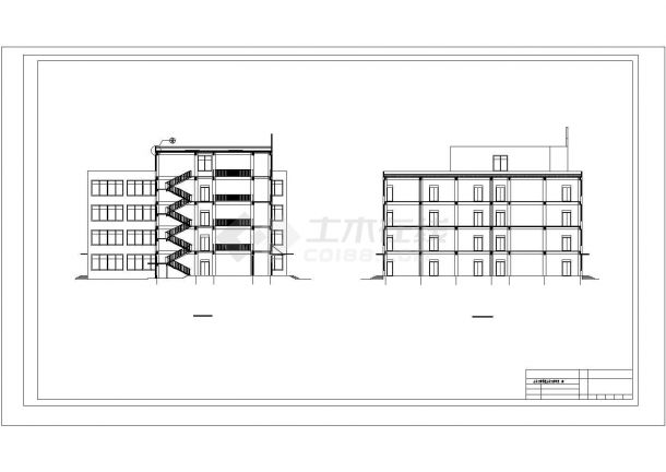 某职业技术学院教学楼毕业设计cad全套建筑施工图(含计算书、含设计说明，含结构设计)-图一