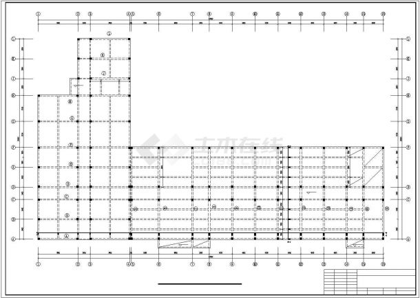 【3层】3965平米框架教学楼（结构计算书76页、施组计算书28页、工程量计算（手算）、建筑、结构图）-图一