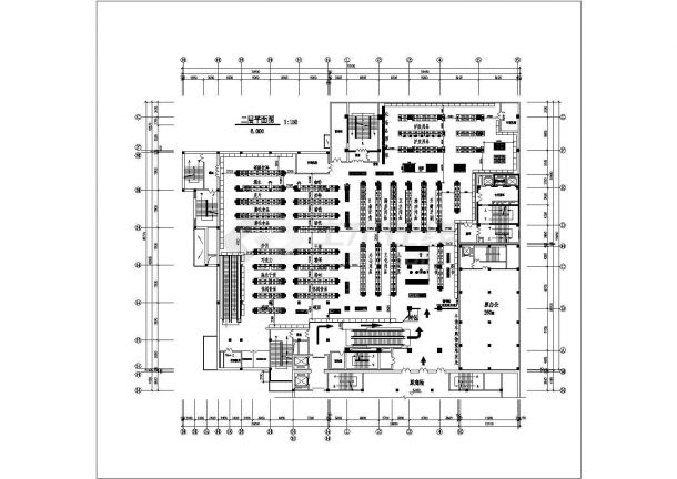 沈阳超市平面底商私人住宅楼设计CAD详细建筑施工图-图一