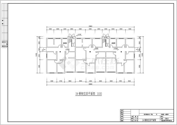 南通住宅楼设计方案底商私人住宅楼设计CAD详细建筑施工图-图一
