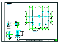 [浙江]两层框架结构公园管理用房结构施工图-图二