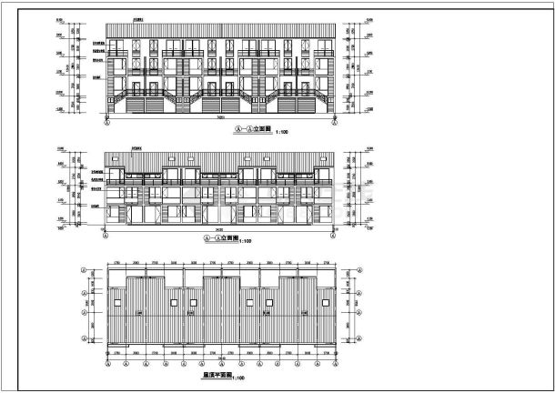 某员工宿舍楼全套建筑设计施工图-图一