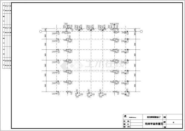 景德镇市某层仿古瓷器制造厂单纯钢结构厂房结构设计CAD图纸-图二