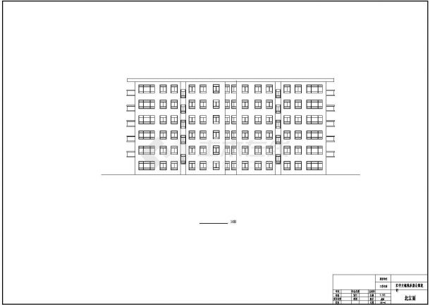 3650平米六层框架结构学生公寓建筑施工cad图(含计算书，毕业设计)-图一
