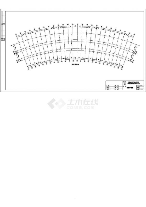 青岛市逢春路某10层钢结构办公综合楼全套结构设计CAD图纸-图一