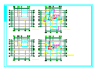 框架别墅建筑结构设计CAD套图_图1
