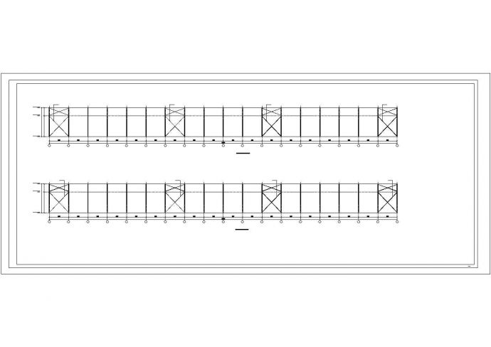 达州市某皮革厂18x108米的钢结构加工车间全套结构设计CAD图纸_图1