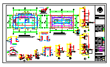 两层框架结构商用楼结构施工图_图1