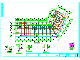 某造船厂四层框架结构宿舍楼结构设计施工图-图一