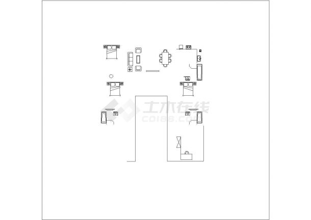 某住宅各层平面图CAD构造施工设计-图二