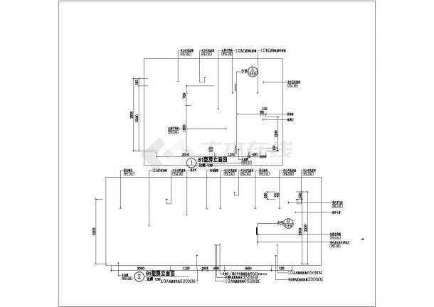 邱德光－上海礼顿国际公寓B1 B2-1型样板间室内装修设计cad施工图.-图二