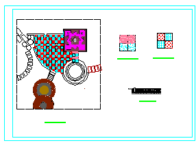 某公园园路铺装设计cad施工图-图二