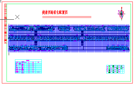 某道路绿化配置cad设计施工图-图二