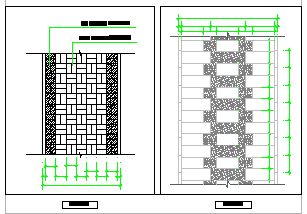 15种园路铺装样式cad设计图-图二