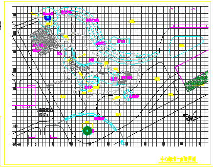 某中心绿地园路铺装cad设计图集-图一
