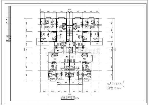 重庆某小高层住宅楼建筑方案图纸（知名设计院设计）-图一