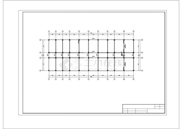 局部五层框架教学楼毕业设计（含计算书，建筑、结构图）-图一