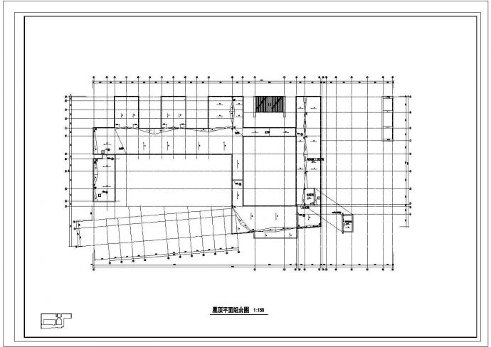某小学四层砖混结构教学楼设计cad建筑施工平面图（甲级院设计）_图1