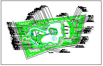 上海松江某公园规划种植cad设计图-图二