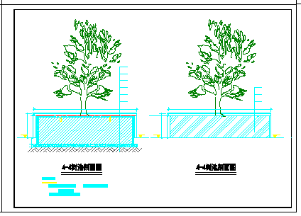 商业街小型广场景观设计cad施工图