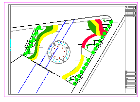 某生肖广场绿化平面设计cad图纸_图1