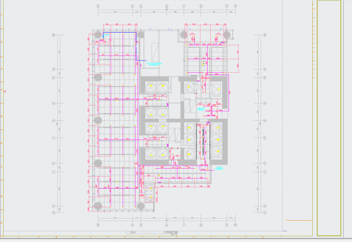 某地超高层办公楼喷淋及给排水管道专项施工图CAD图纸_图1