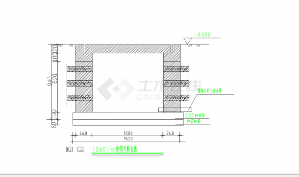 某地电气工程电缆沟管安装大样图CAD图纸-图二