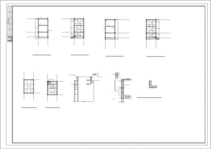 安徽某四层框架结构中学教学楼建筑图纸（CAD，4张图纸）_图1
