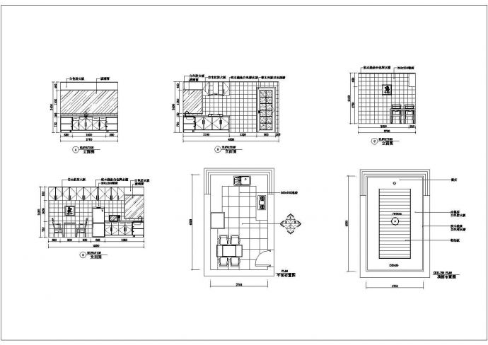 某厨房设计CAD详细构造施工方案_图1