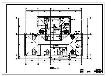 别墅设计_某二层框架结构带阁楼中式别墅建筑施工cad图纸_图1
