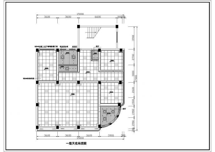 江苏省无锡市某住宅室内装修设计cad平面图（含效果图）_图1