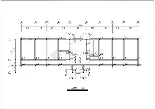 曲靖公司办公楼施工期临建用房设计CAD全套建筑施工图-图二