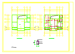 二层农村自建房建筑设计cad施工图含效果图-图二