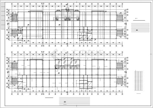 某框架结构高层住宅楼结构施工CAD图-图二