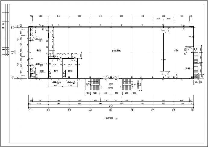 某食堂钢结构建筑CAD设计完整节点图_图1