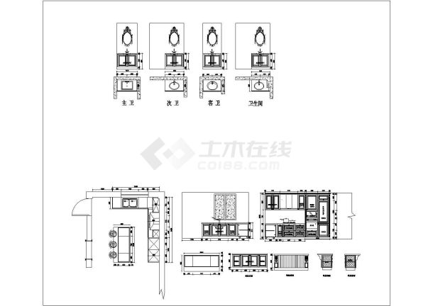 某装修设计驿站CAD全套设计图-图一