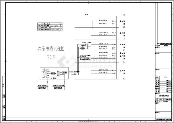 [法国]某知名展览馆全套弱电CAD电气设计施工图纸-图一