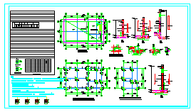某消防水池结构设计CAD施工图-图二