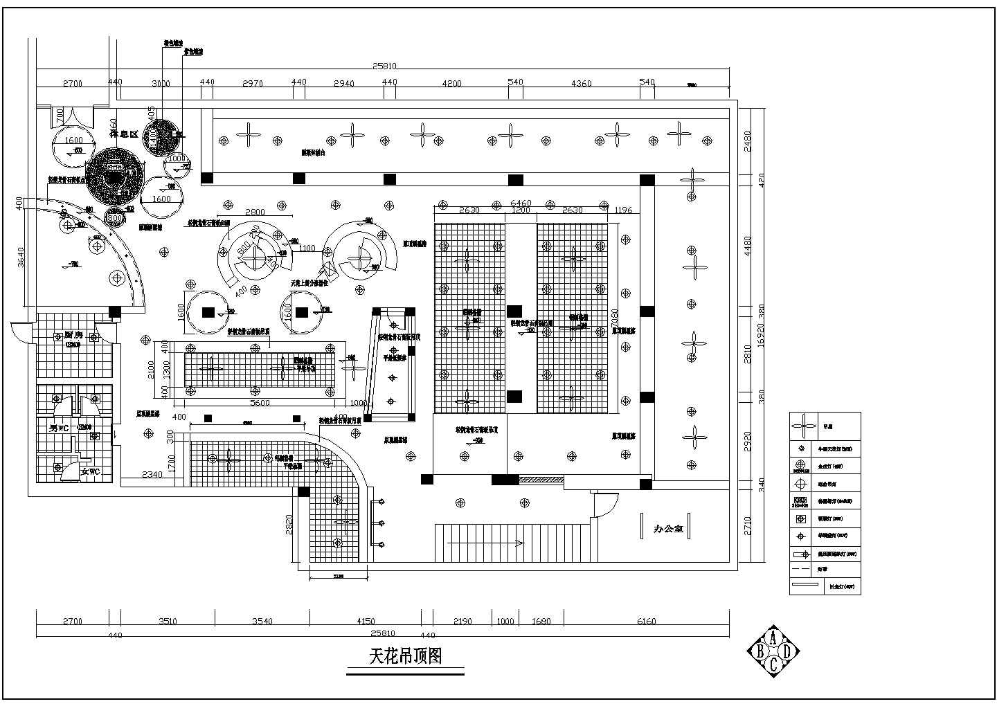 某网吧设计CAD室内完整装修施工图