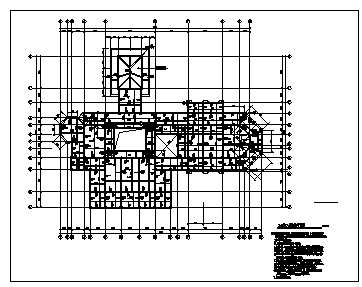 别墅设计_某三层混合结构别墅结构施工cad图纸-图一