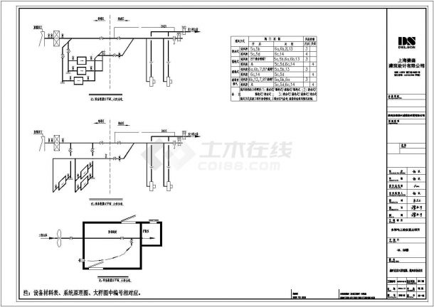  CAD construction drawing for detailed design of civil air defense ventilation in air defense basement - Figure 2