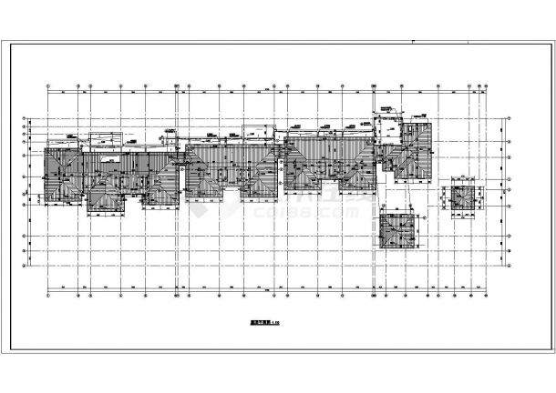 万科金域蓝湾小区三层幼儿园建筑设计施工图详图-图一